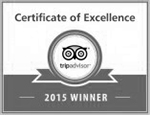 Trip Advisor Certificate of Excellence 2015