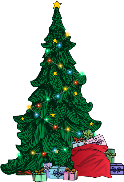 Virtual staff Christmas party tree